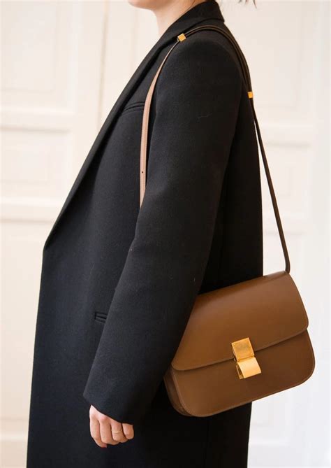 celine style sustainable fashion bag|Celine box bag.